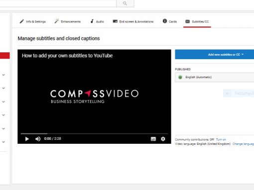 How to add your own subtitles to your YouTube Videos