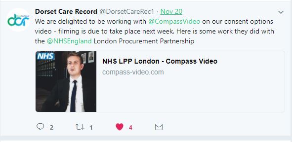 Compass Video win video tender to work with the NHS