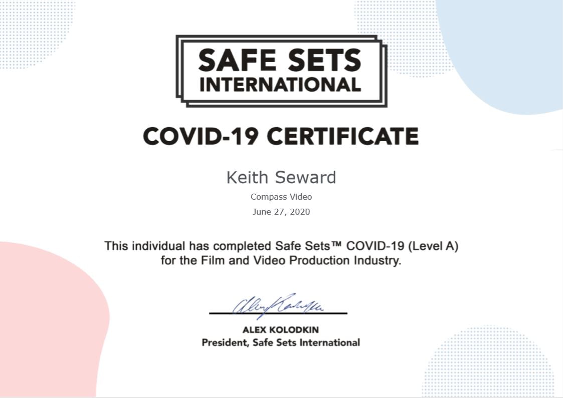 SafeSets Covid19 Certificate