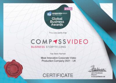 GBA Certificate award win 2021