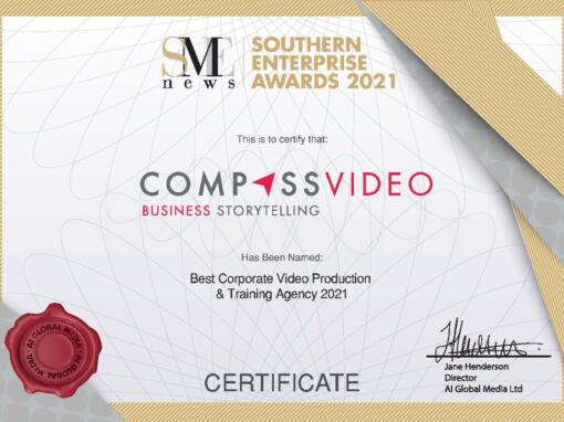 Winning a second consecutive award for Compass Video