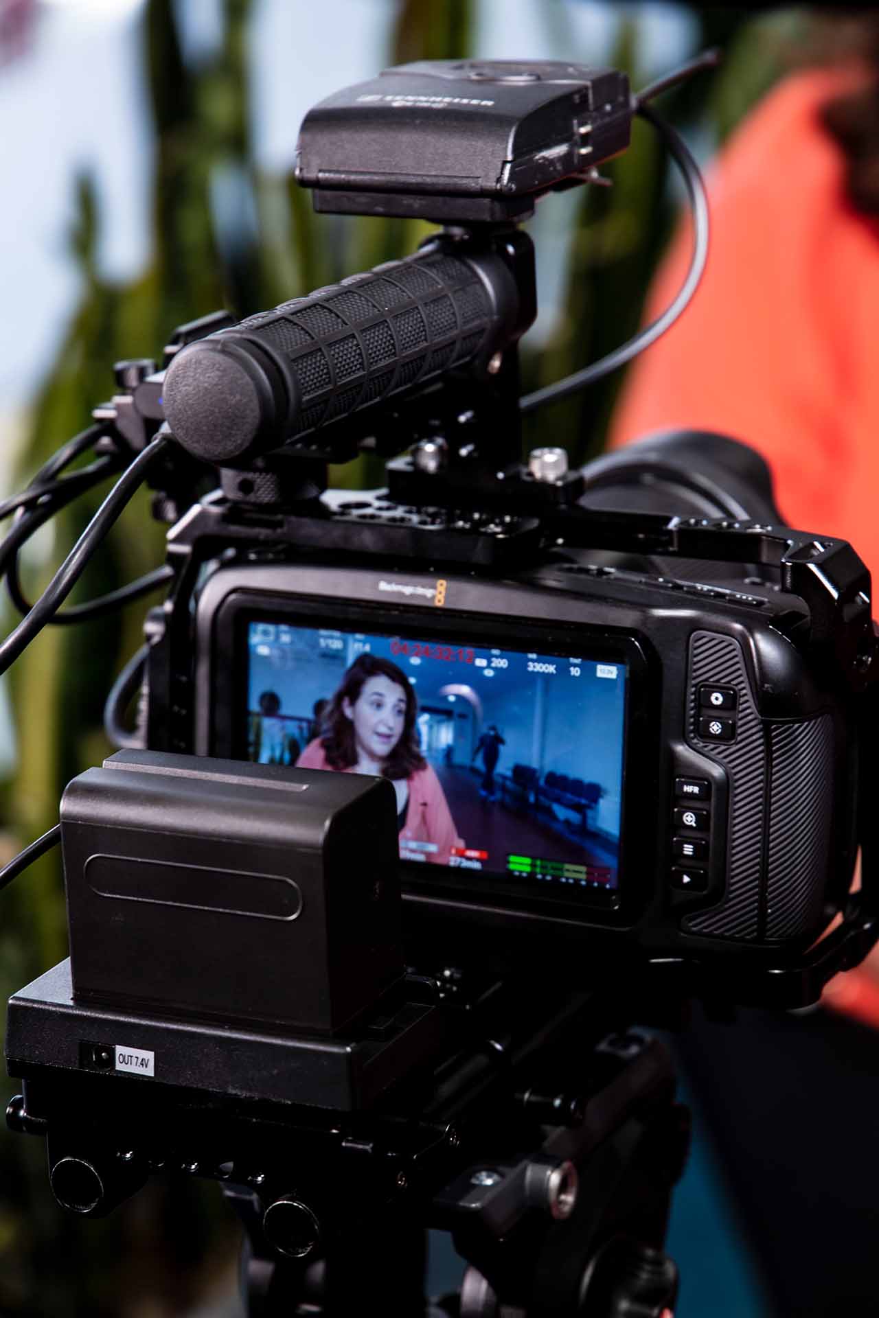 Top Tips for Corporate Video camera filming talking head for NHS