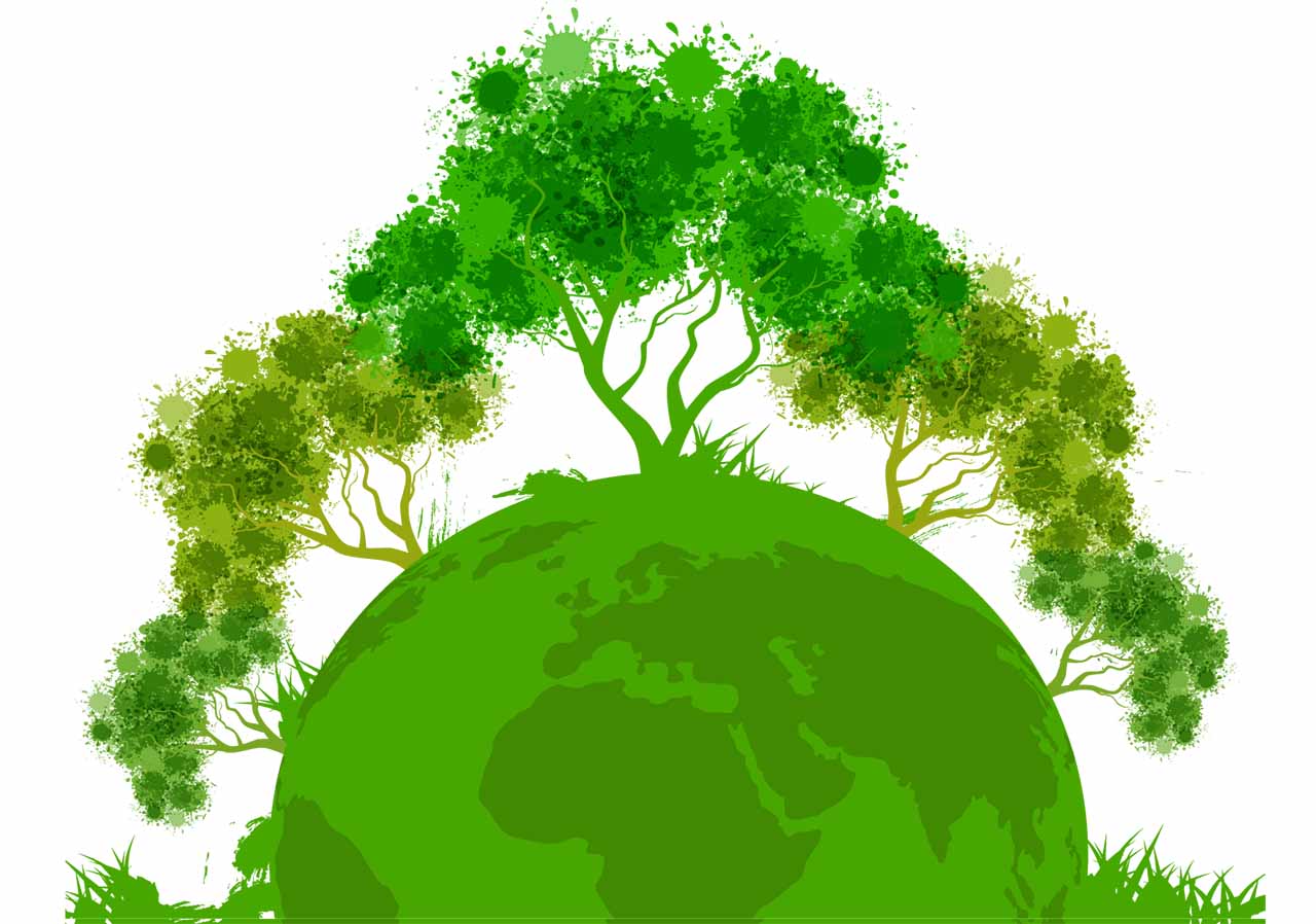 Sustainable business Climate Commitment green earth