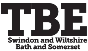 The Business Exchange Logo. Black and white writing